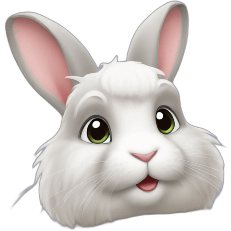 rabbit that is the breed himalayan emoji