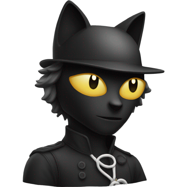 Chat noir et blanc emoji