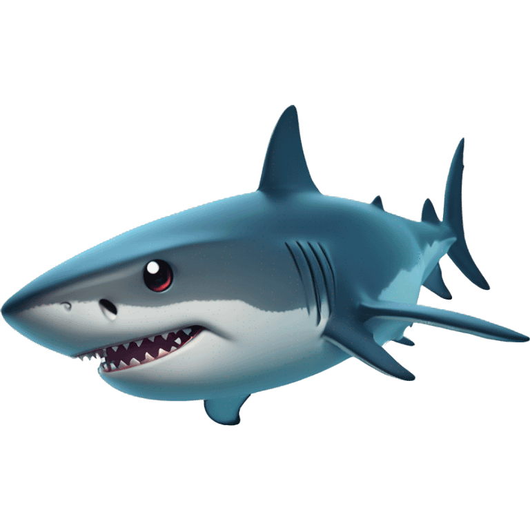 shark whit eyes stars emoji