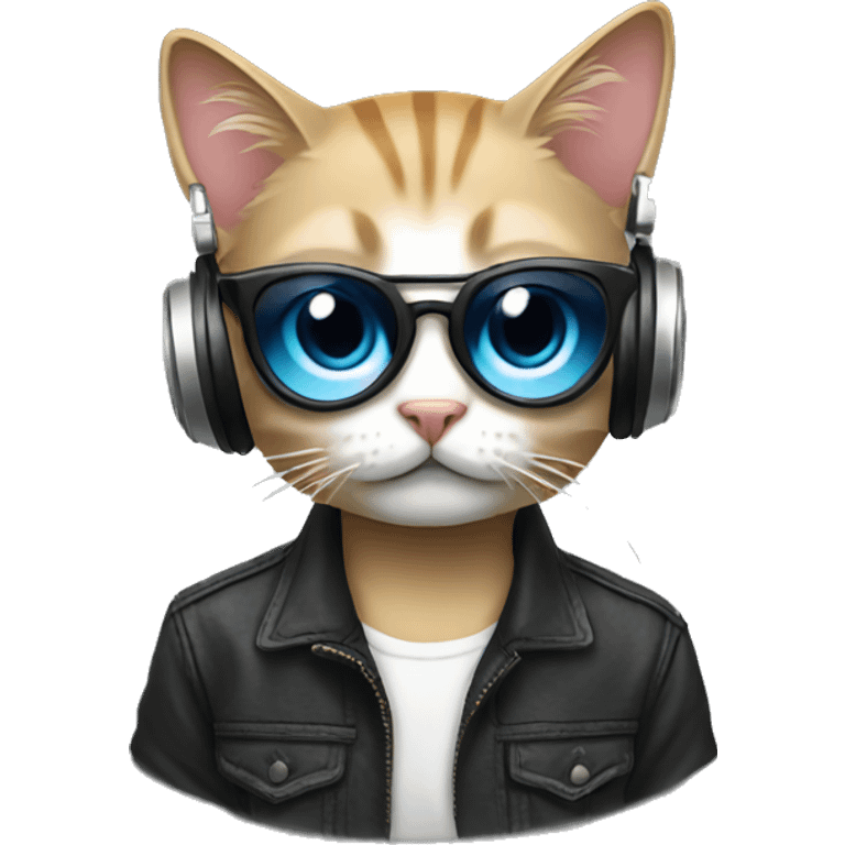 cat dj emoji