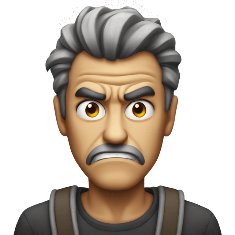 Mad angry guy emoji