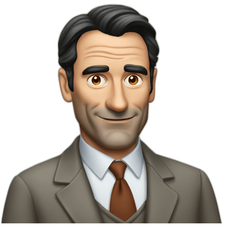 elderly jon hamm emoji