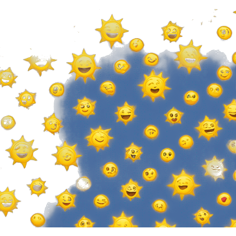 Sun Cloudy Snowing emoji