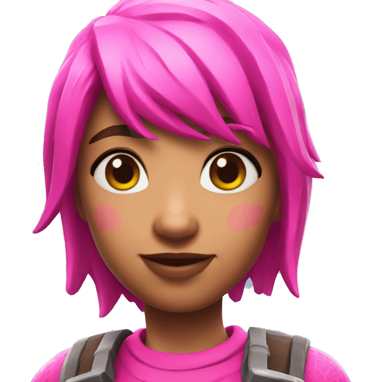 Fortnite pink skin emoji