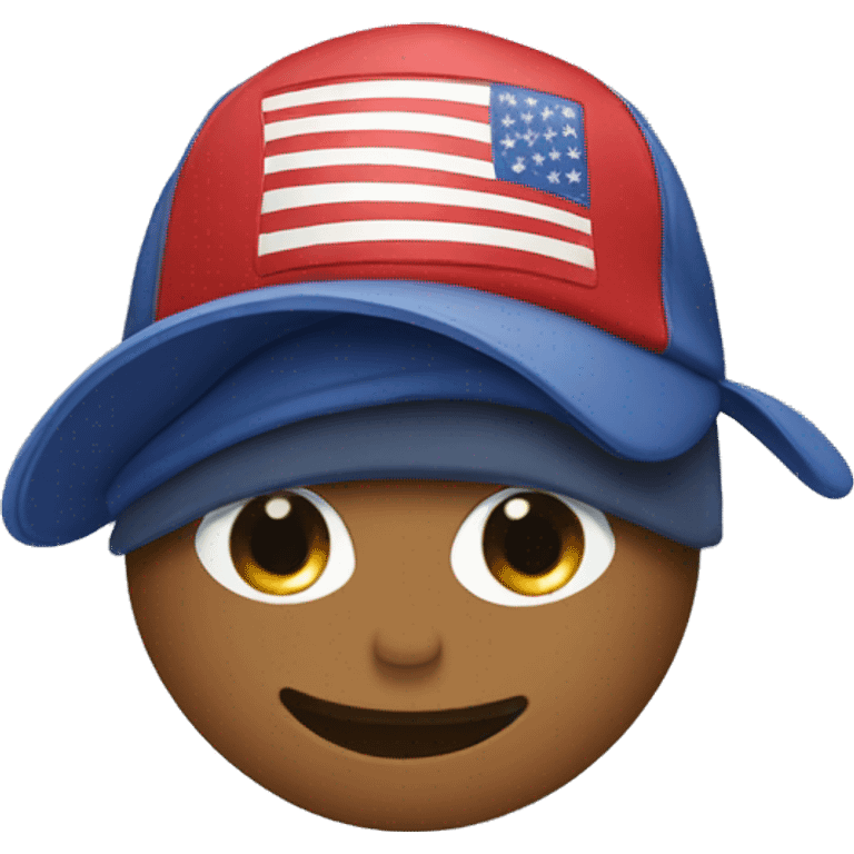 Cap with word “USA” emoji