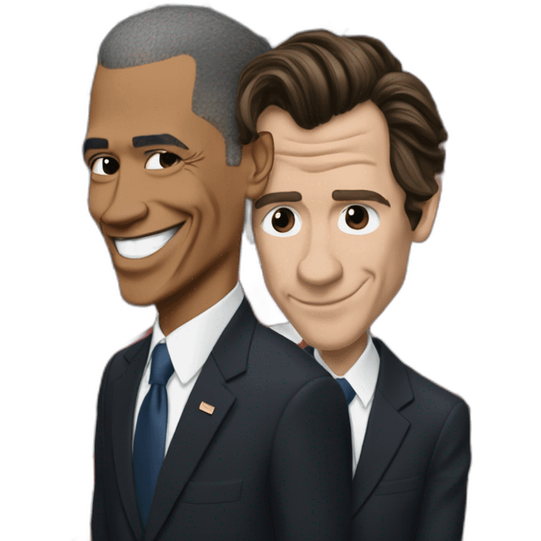 Harry Styles et Barrack Obama lossing emoji