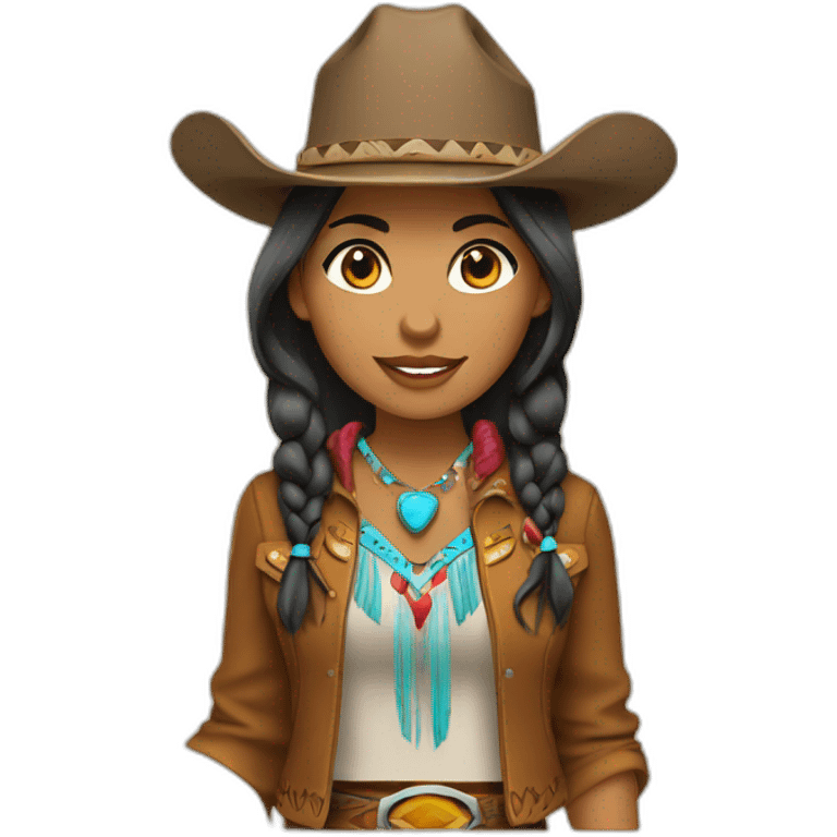 native american cowgirl emoji