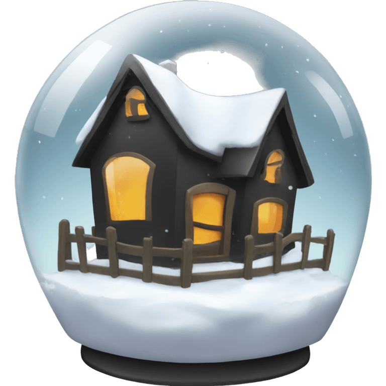 halloween snow globe, house, no background emoji