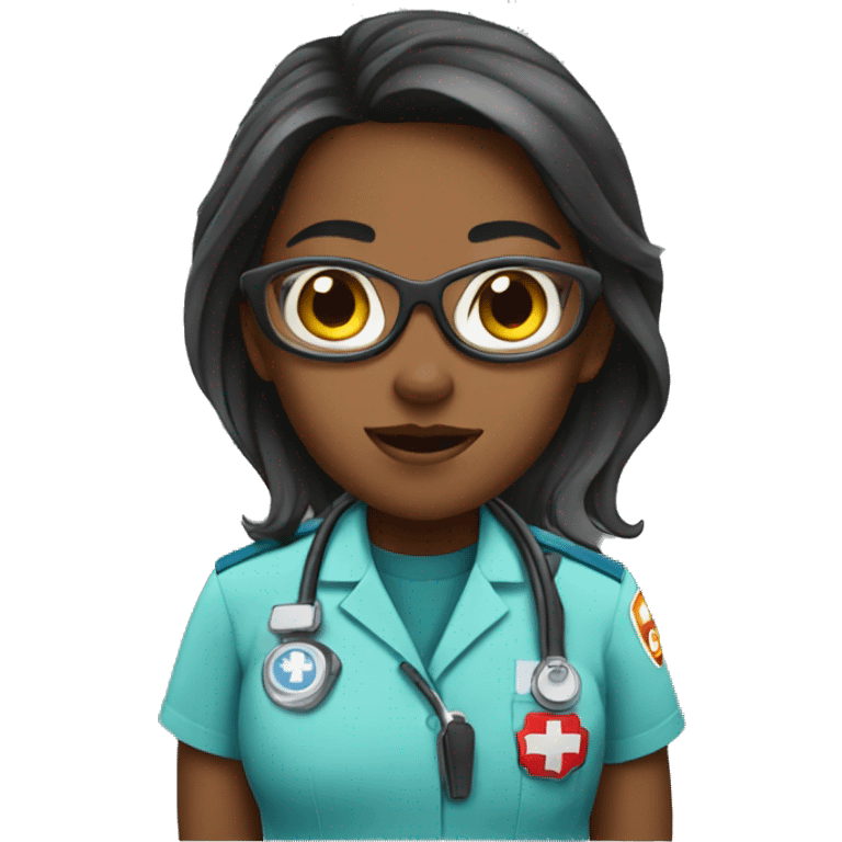 Girl paramedic emoji