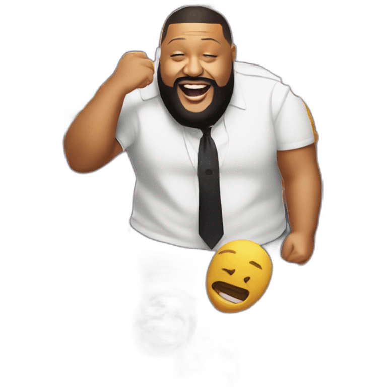 Dj khaled being dead of laught emoji