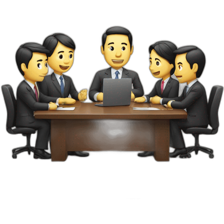 business meeting in asia emoji