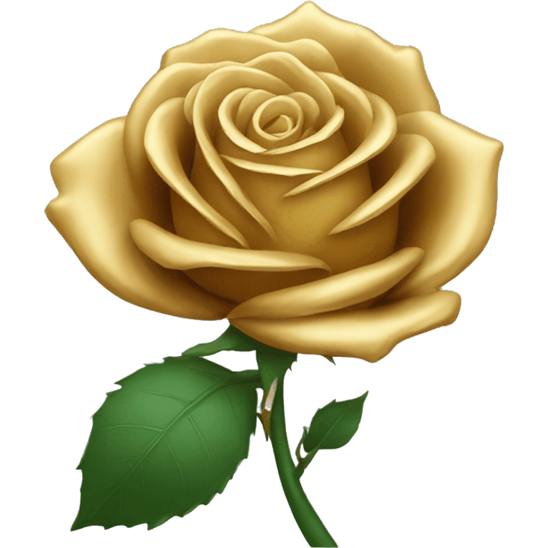 Gold rose emoji