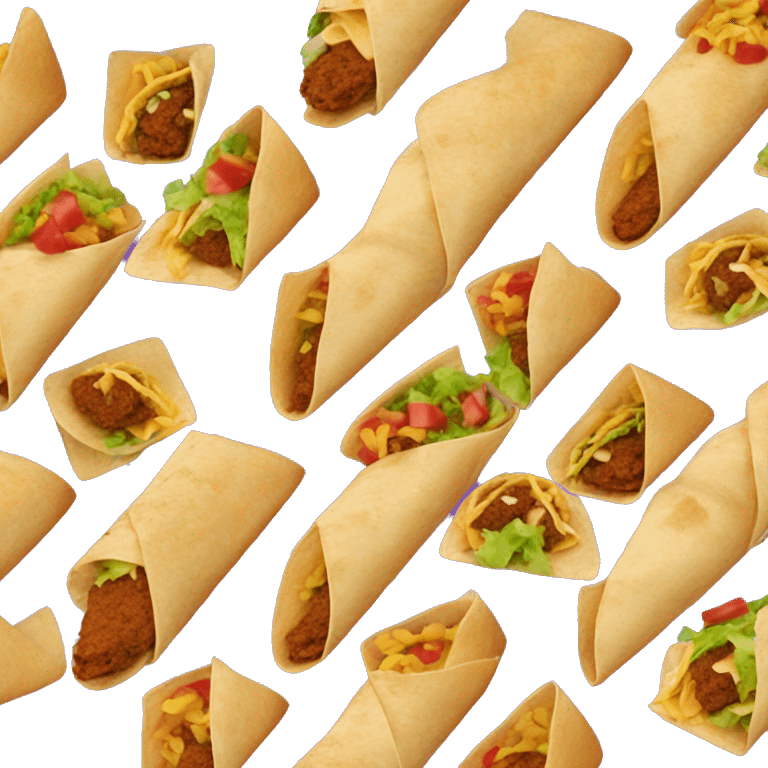 taco bell crunchwrap supreme emoji