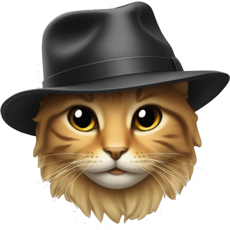 Le epic cat wearing le epic fedora emoji