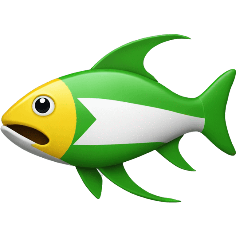 djiboti flag as a fish emoji