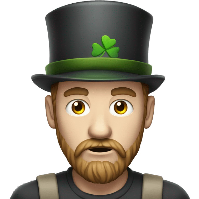 irish very angry man 30 years old with beard and hat emoji