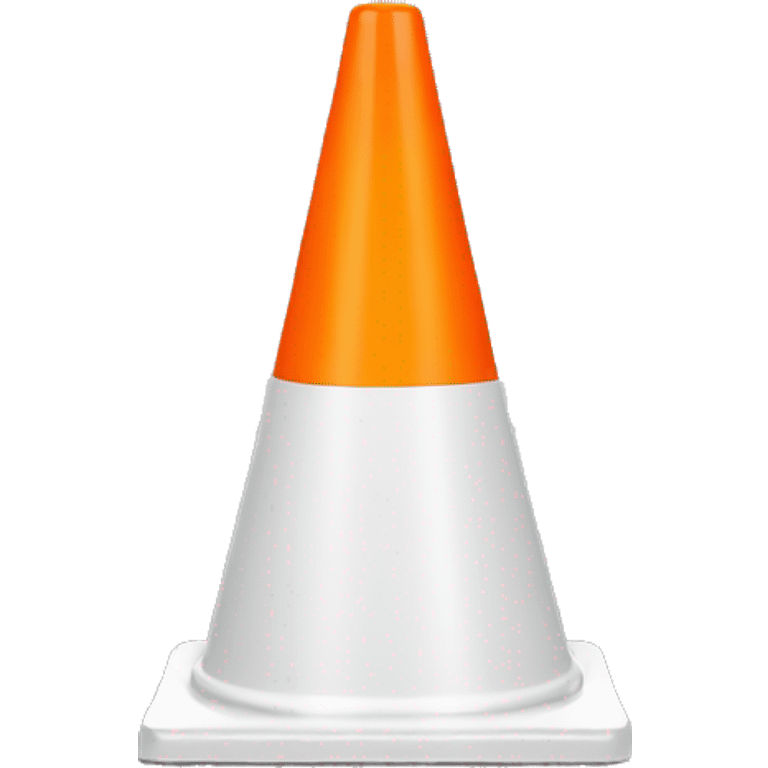 Orange Traffic cone emoji