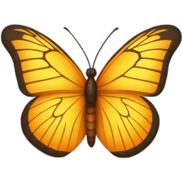 yellow and orange butterfly emoji