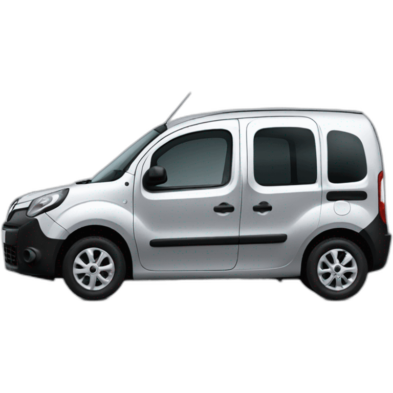 grey renault kangoo with glass windows emoji