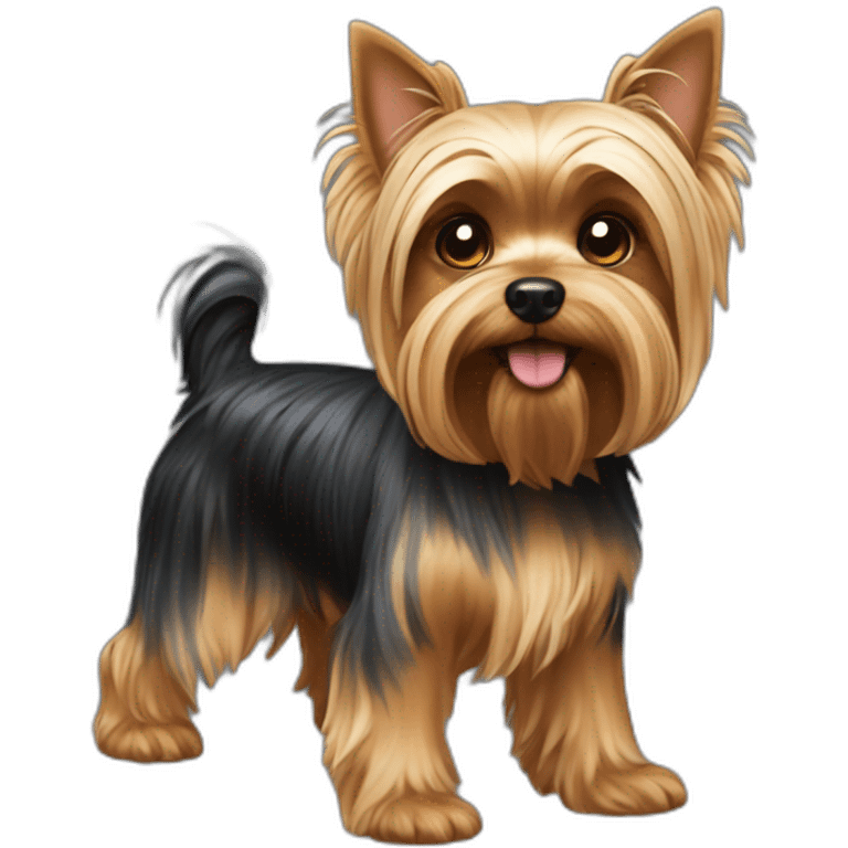 dog yorkshire terrier full body emoji