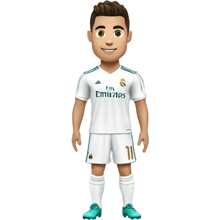 cristiano ronaldo con la camisa del real madrid emoji