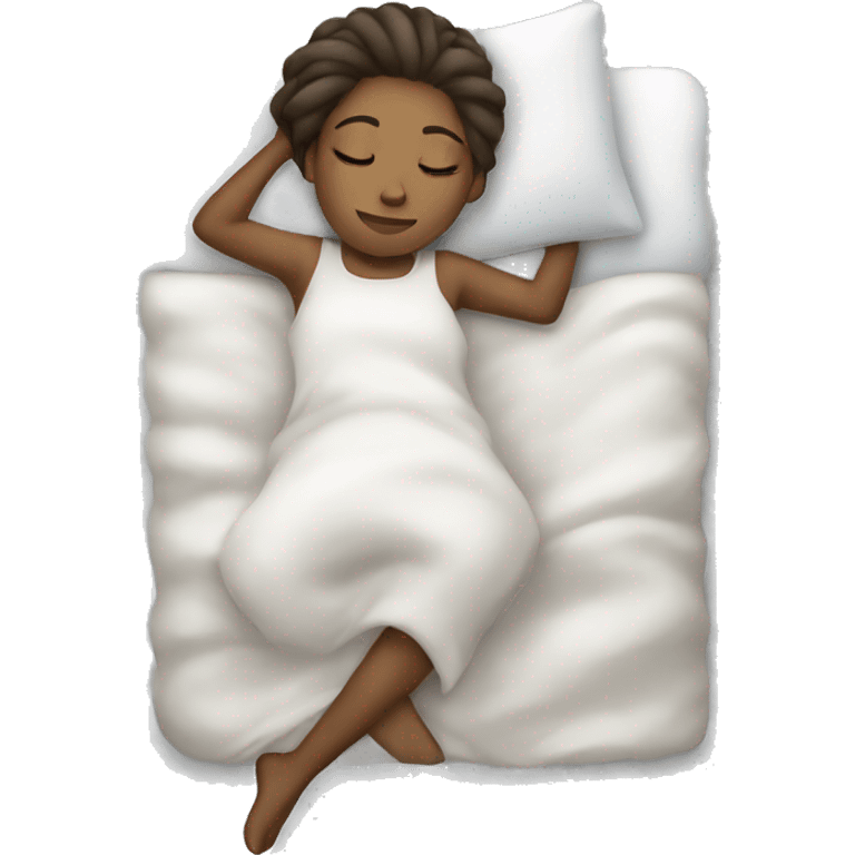 girl white sleeping emoji