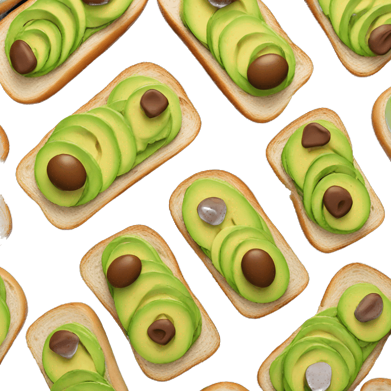 avocado toast on a bagel emoji