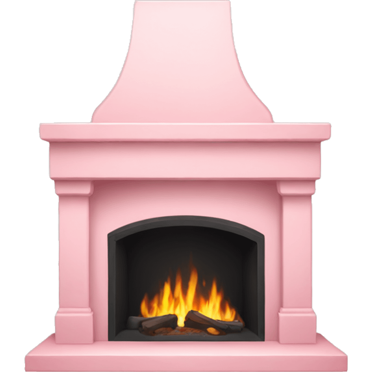 light pink fireplace  emoji