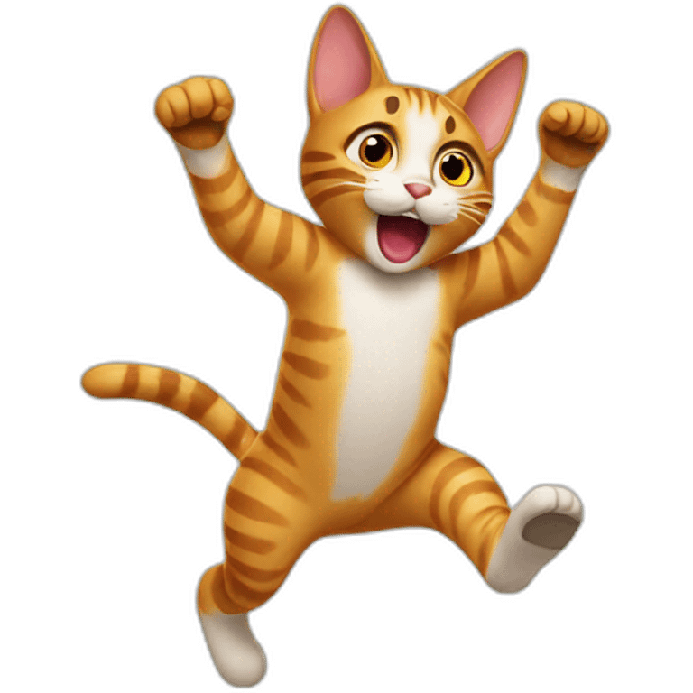 cat jumping emoji