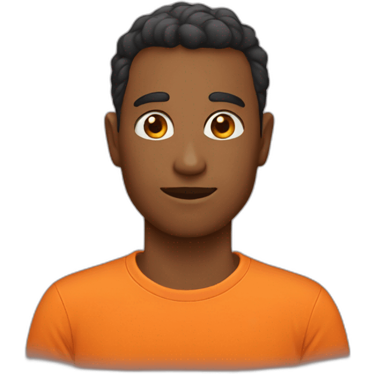 orange t-shirt emoji