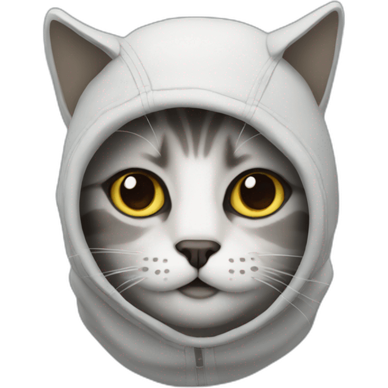 Cat with balaclava  emoji