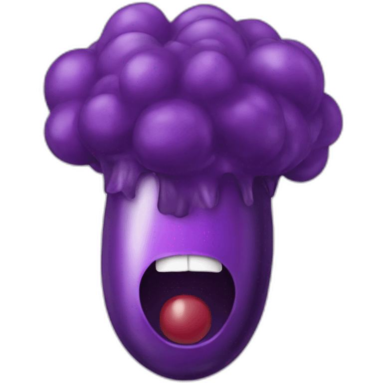 Exploding Head eggplant emoji emoji