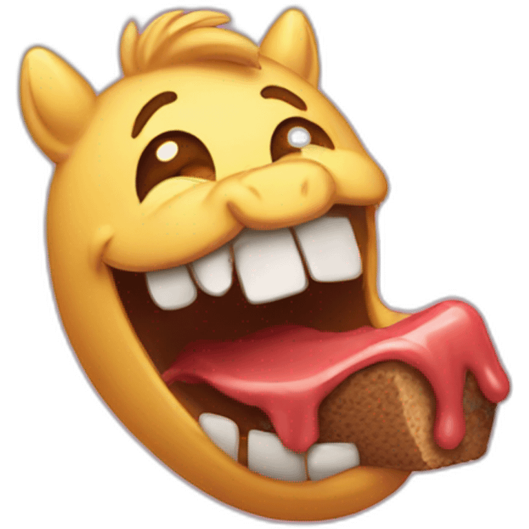 Bite de poney emoji