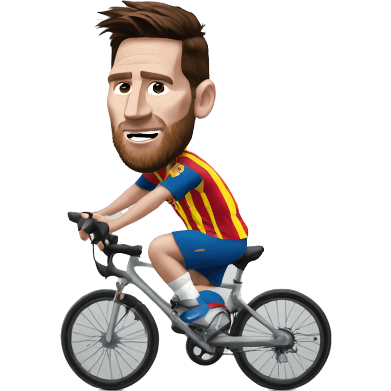 messi sur un velo emoji