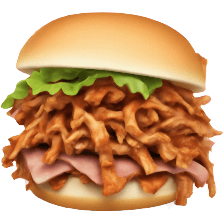 pulled pork sandwich emoji