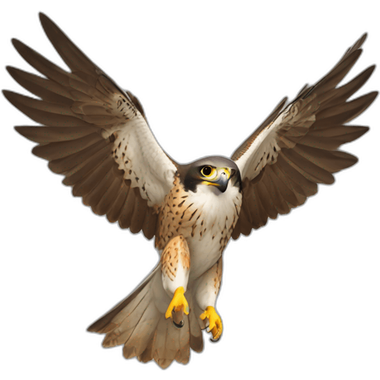 Falcon open wing emoji