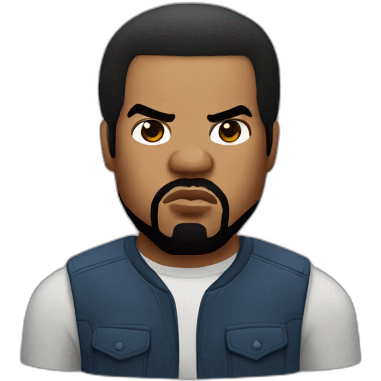 actor ice cube serious hair emoji