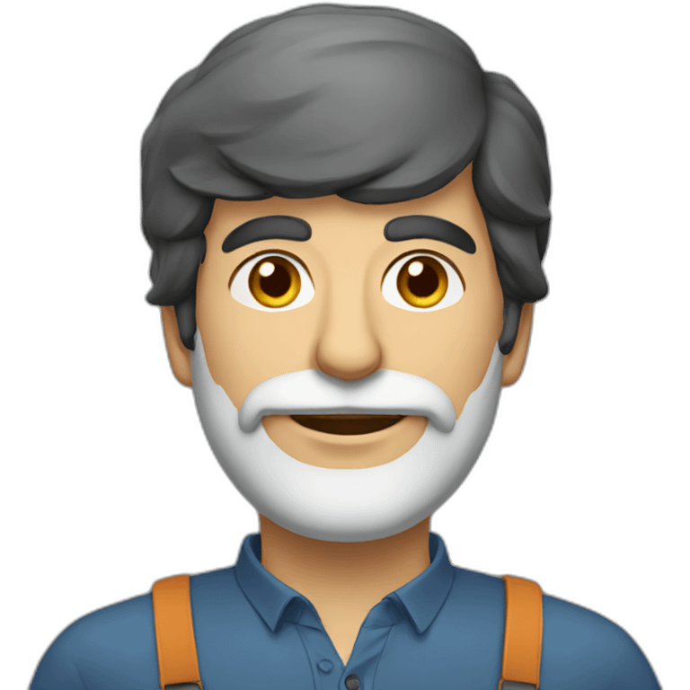 smart persian man emoji