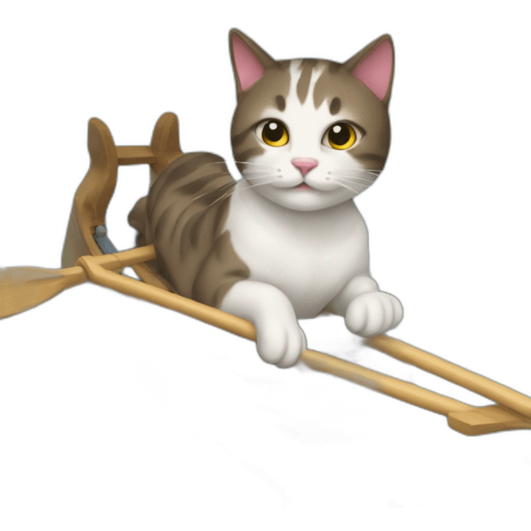 cat rowing emoji