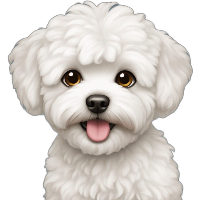 White maltipoo  emoji