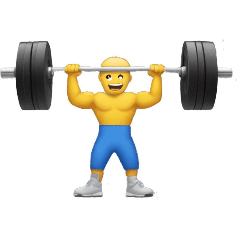 raising the bar text with barbell emoji