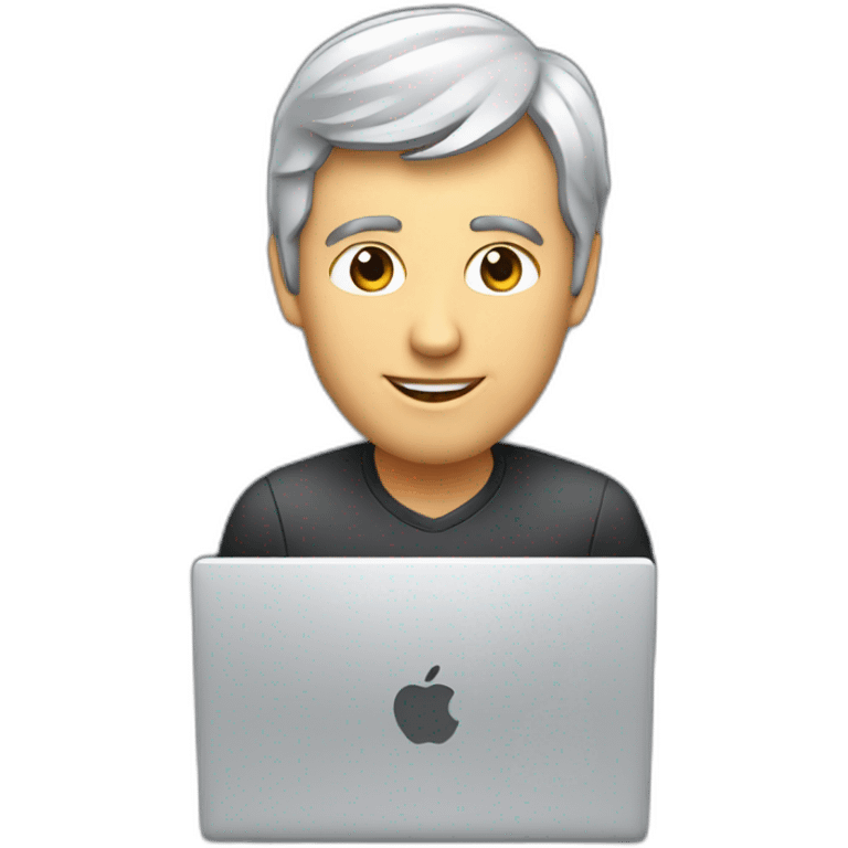 LARRY PAGE ON A COMPUTER emoji