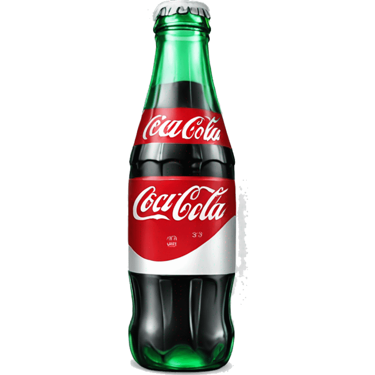 coca cola bottle on white emoji