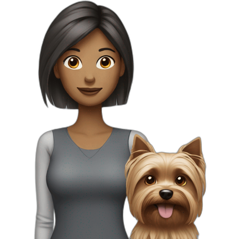 Woman-with-yorkie emoji