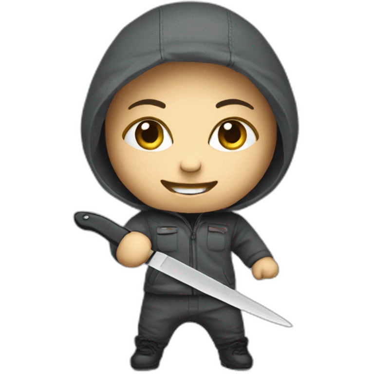 Doll with a knife emoji