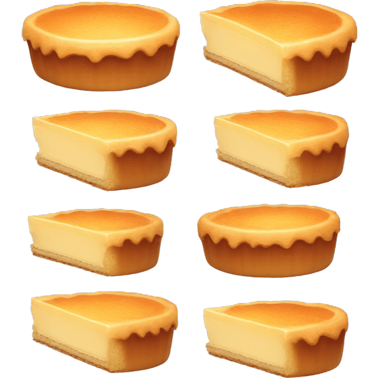 Pastry flan emoji