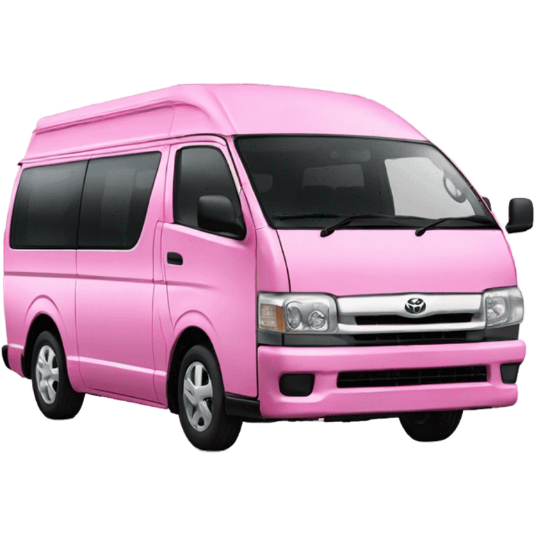 Pink toyota hiace emoji