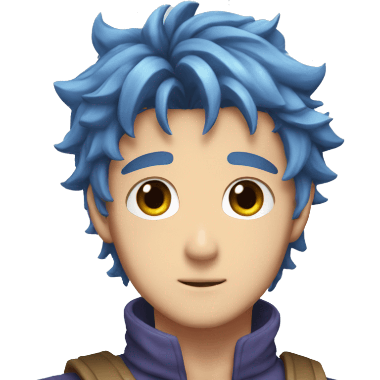 Jonathan Joestar with blue-brown hair emoji