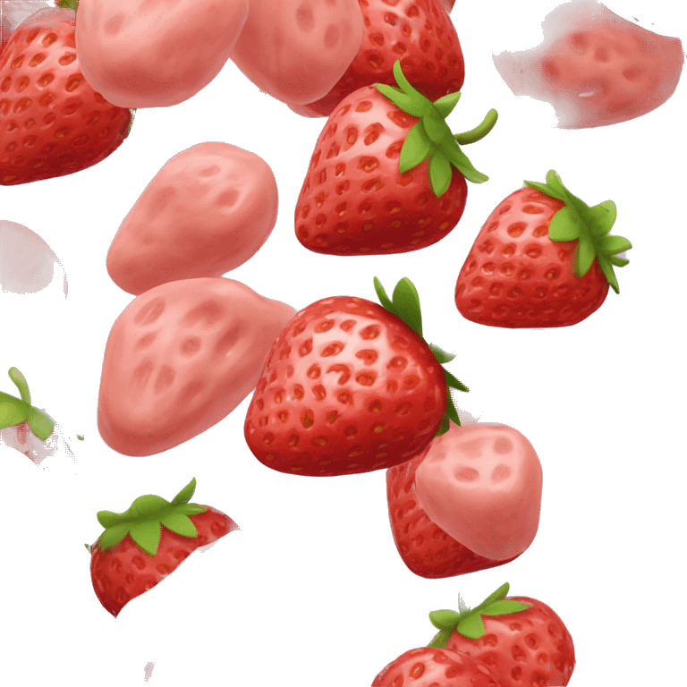 Strawberry flavored whey protein  emoji