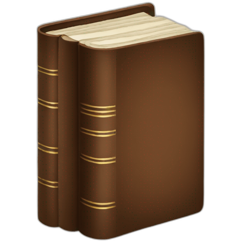 brown books emoji